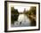 Rowers in Lincoln Park lagoon at dawn, Chicago, Illinois, USA-Alan Klehr-Framed Photographic Print