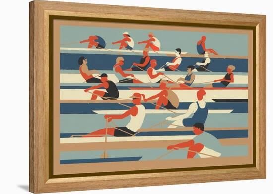 Rowers-Eliza Southwood-Framed Premier Image Canvas