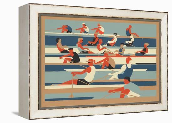 Rowers-Eliza Southwood-Framed Premier Image Canvas