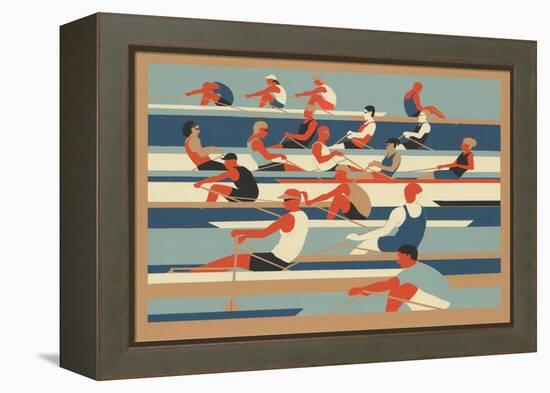 Rowers-Eliza Southwood-Framed Premier Image Canvas