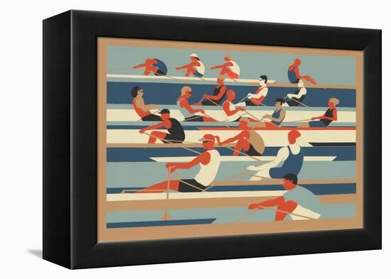 Rowers-Eliza Southwood-Framed Premier Image Canvas