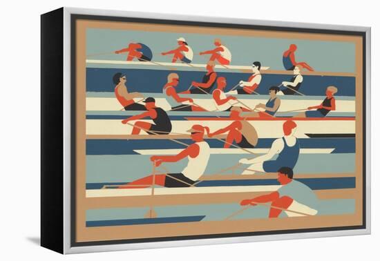 Rowers-Eliza Southwood-Framed Premier Image Canvas