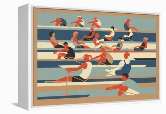 Rowers-Eliza Southwood-Framed Premier Image Canvas