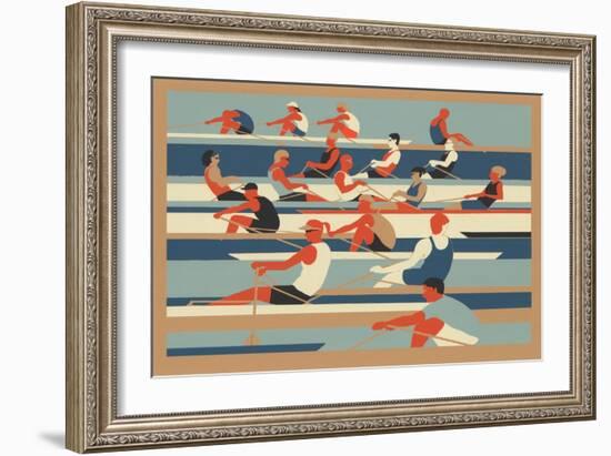 Rowers-Eliza Southwood-Framed Giclee Print