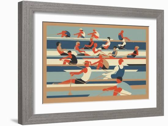 Rowers-Eliza Southwood-Framed Giclee Print