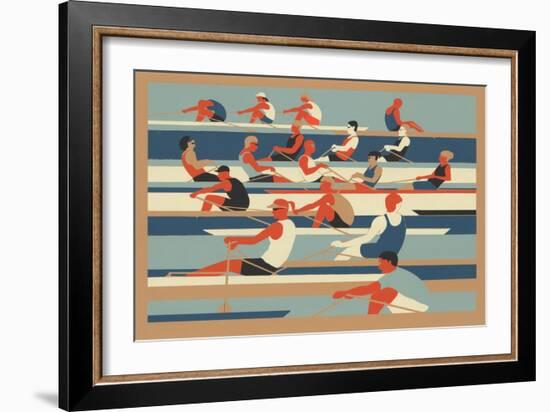 Rowers-Eliza Southwood-Framed Giclee Print