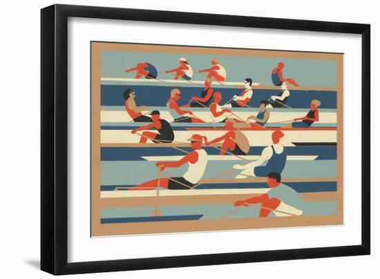 Rowers-Eliza Southwood-Framed Giclee Print