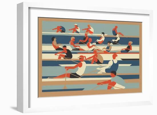 Rowers-Eliza Southwood-Framed Giclee Print