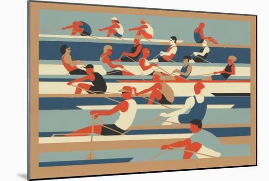 Rowers-Eliza Southwood-Mounted Giclee Print