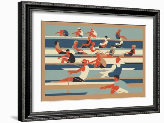 Rowers-Eliza Southwood-Framed Giclee Print