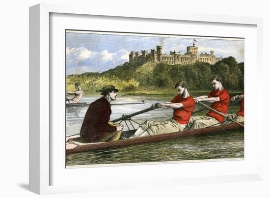 Rowing, 19th Century-null-Framed Giclee Print