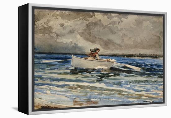 Rowing at Prout's Neck, 1887-Winslow Homer-Framed Premier Image Canvas