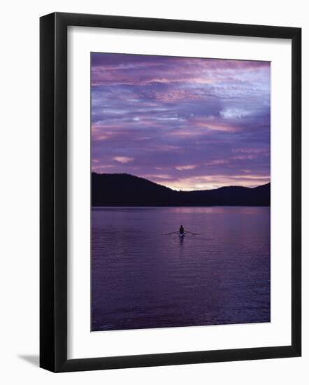 Rowing at Sunset-null-Framed Photographic Print