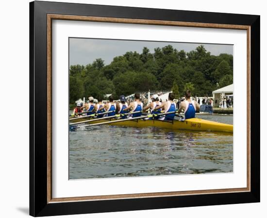 Rowing at the Henley Royal Regatta, Henley on Thames, England, United Kingdom-R H Productions-Framed Photographic Print