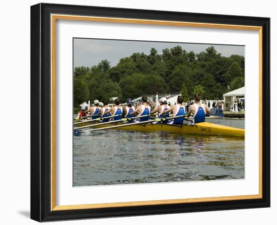 Rowing at the Henley Royal Regatta, Henley on Thames, England, United Kingdom-R H Productions-Framed Photographic Print