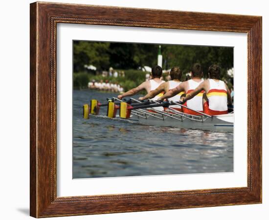 Rowing at the Henley Royal Regatta, Henley on Thames, England, United Kingdom-R H Productions-Framed Photographic Print