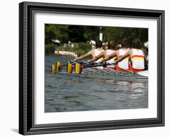 Rowing at the Henley Royal Regatta, Henley on Thames, England, United Kingdom-R H Productions-Framed Photographic Print