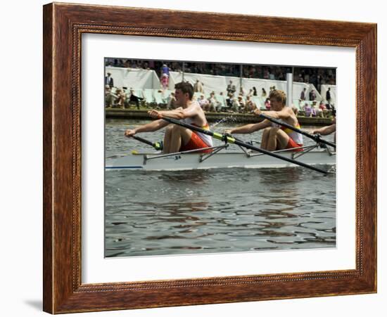 Rowing at the Henley Royal Regatta, Henley on Thames, England, United Kingdom-R H Productions-Framed Photographic Print