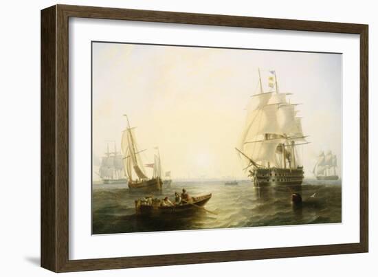 Rowing Back with Supplies-John Wilson Carmichael-Framed Giclee Print