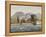 Rowing Barge with the Borbone Flag Approaching a Large House on the Neapolitan Coast-Giacinto Gigante-Framed Premier Image Canvas
