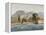 Rowing Barge with the Borbone Flag Approaching a Large House on the Neapolitan Coast-Giacinto Gigante-Framed Premier Image Canvas