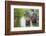 Rowing boat on the Grand Canal, Nanxun Ancient Town, Zhejiang Province, China-Keren Su-Framed Photographic Print