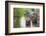 Rowing boat on the Grand Canal, Nanxun Ancient Town, Zhejiang Province, China-Keren Su-Framed Photographic Print