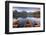 Rowing Boats and Mountains Beneath a Twilight Sky, Strbske Pleso Lake in the High Tatras, Slovakia-Adam Burton-Framed Photographic Print