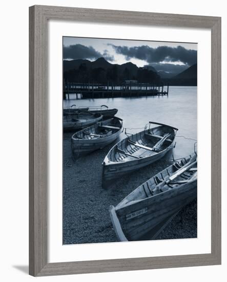 Rowing Boats, Derwent Water, Lake District, Cumbria, UK-Doug Pearson-Framed Photographic Print