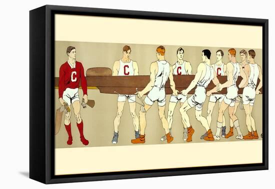 Rowing Crew Carrying Scull-null-Framed Stretched Canvas