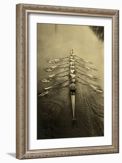 Rowing Crew-null-Framed Art Print