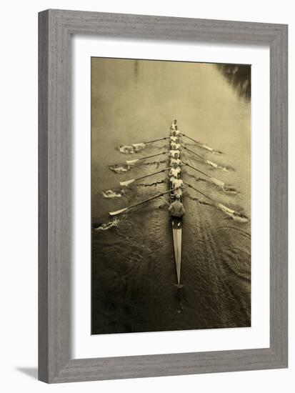 Rowing Crew-null-Framed Art Print