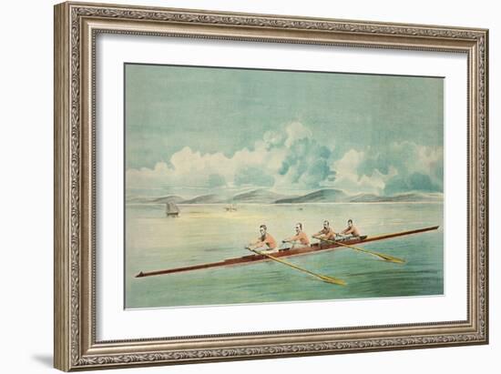 Rowing Crew-null-Framed Art Print