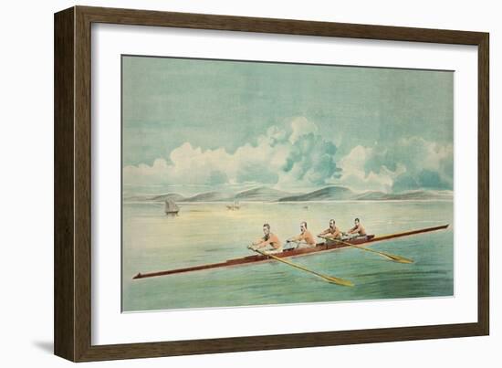 Rowing Crew-null-Framed Art Print