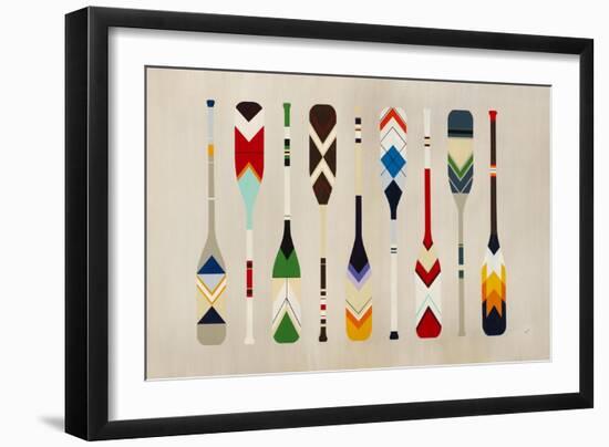 Rowing Crew-Sydney Edmunds-Framed Giclee Print