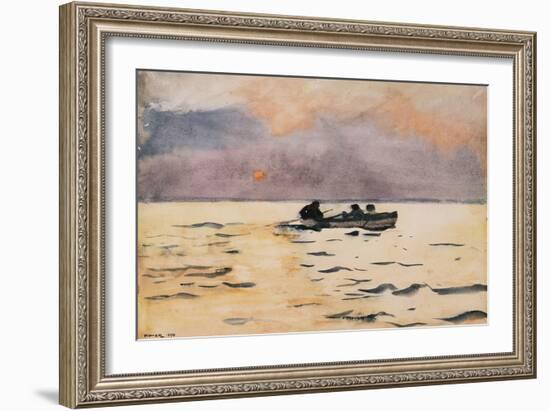 Rowing Home, 1890-Winslow Homer-Framed Giclee Print