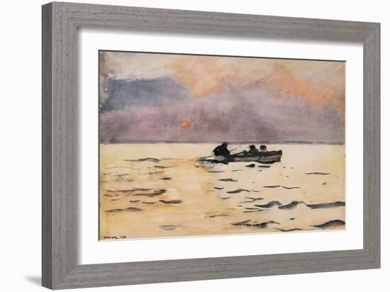 Rowing Home, 1890-Winslow Homer-Framed Giclee Print