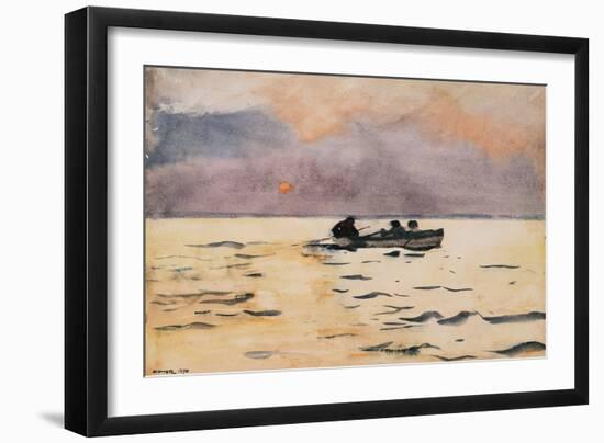 Rowing Home, 1890-Winslow Homer-Framed Giclee Print