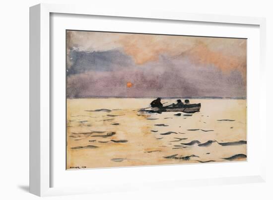 Rowing Home, 1890-Winslow Homer-Framed Giclee Print