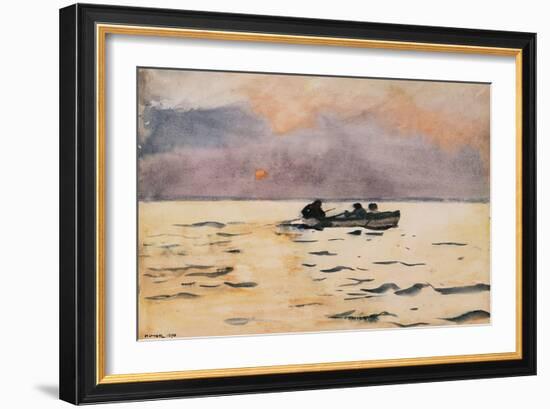 Rowing Home, 1890-Winslow Homer-Framed Giclee Print