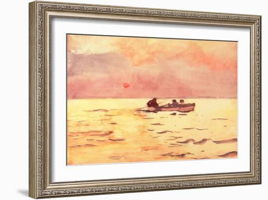 Rowing Home, 1890-Winslow Homer-Framed Giclee Print