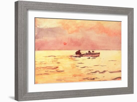 Rowing Home, 1890-Winslow Homer-Framed Giclee Print