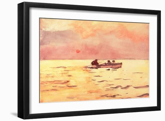 Rowing Home, 1890-Winslow Homer-Framed Giclee Print