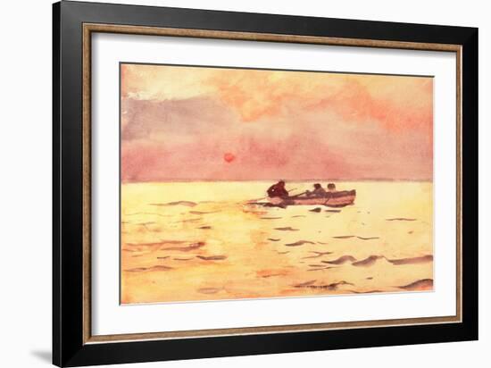 Rowing Home, 1890-Winslow Homer-Framed Giclee Print