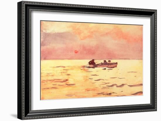 Rowing Home, 1890-Winslow Homer-Framed Giclee Print