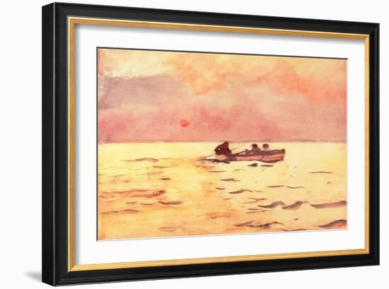 Rowing Home, 1890-Winslow Homer-Framed Giclee Print