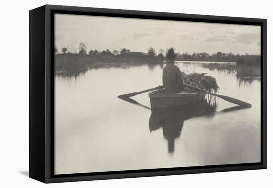 Rowing Home the Schoof-Stuff (Peat Returned by Boat)-Peter Henry Emerson-Framed Premier Image Canvas