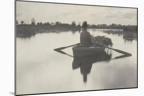 Rowing Home the Schoof-Stuff (Peat Returned by Boat)-Peter Henry Emerson-Mounted Giclee Print