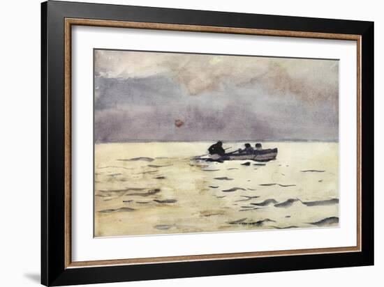 Rowing Home-Winslow Homer-Framed Giclee Print