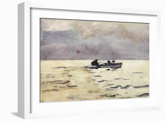 Rowing Home-Winslow Homer-Framed Giclee Print